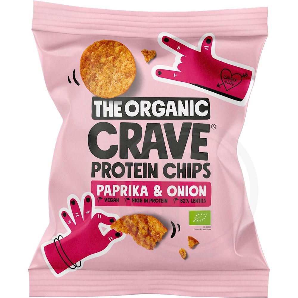 Chips m. paprika og løg øko.