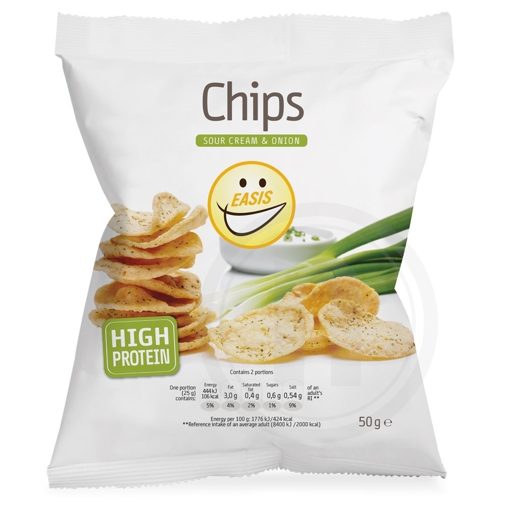 EASIS Chips med sour cream & onion 50 g