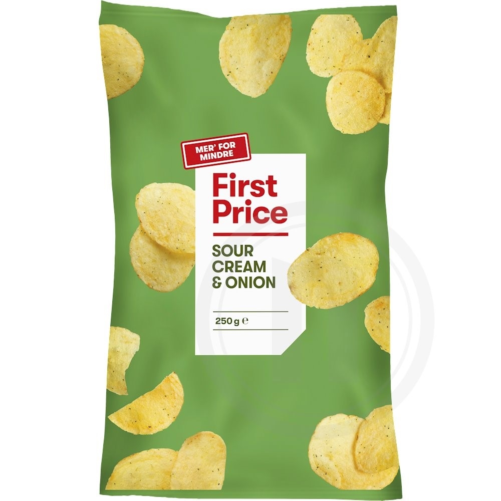Chips m. sour cream & onion