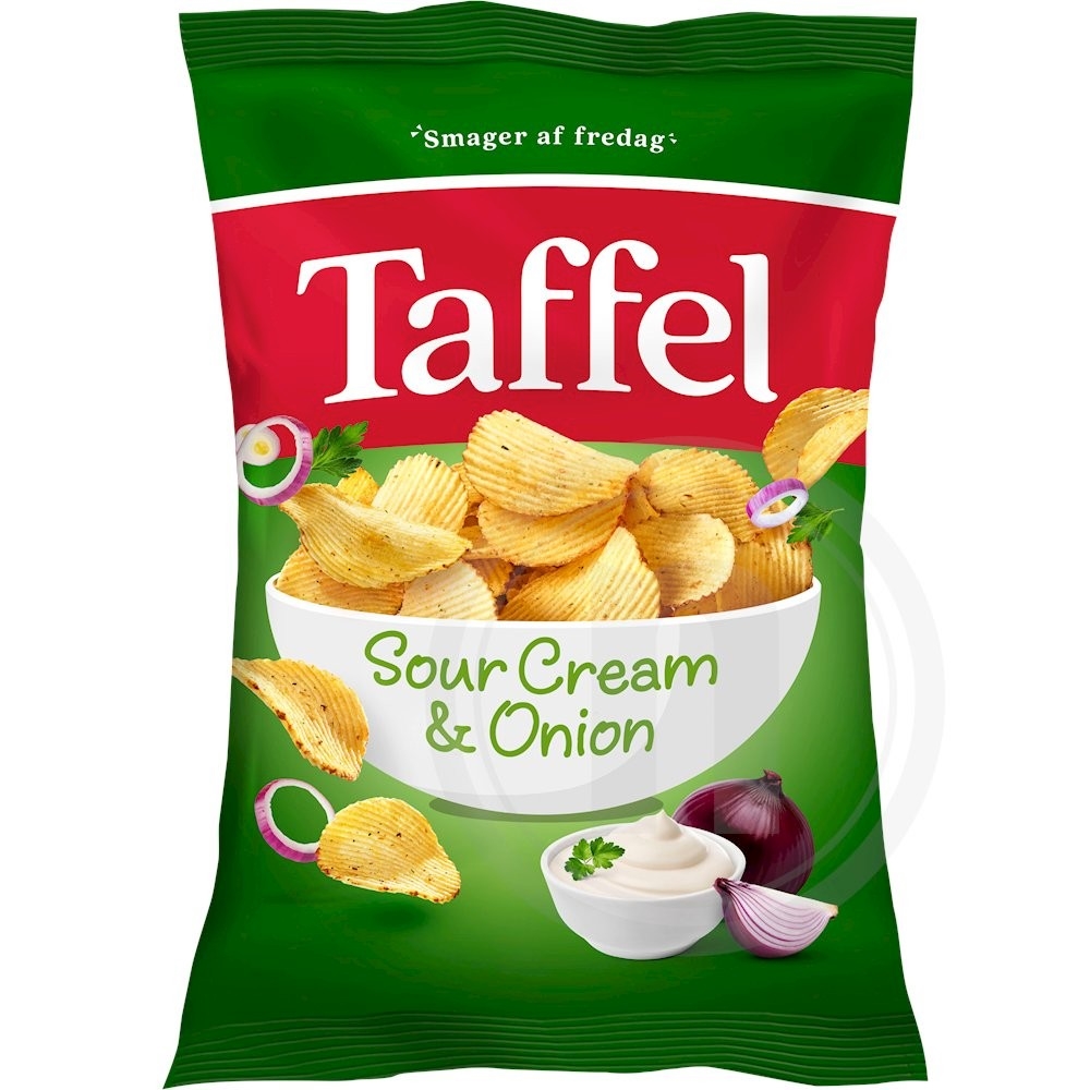 Taffel Chips m. Sourcream & Onion