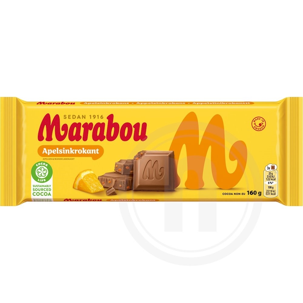 Chokolade m. appelsinkrokant