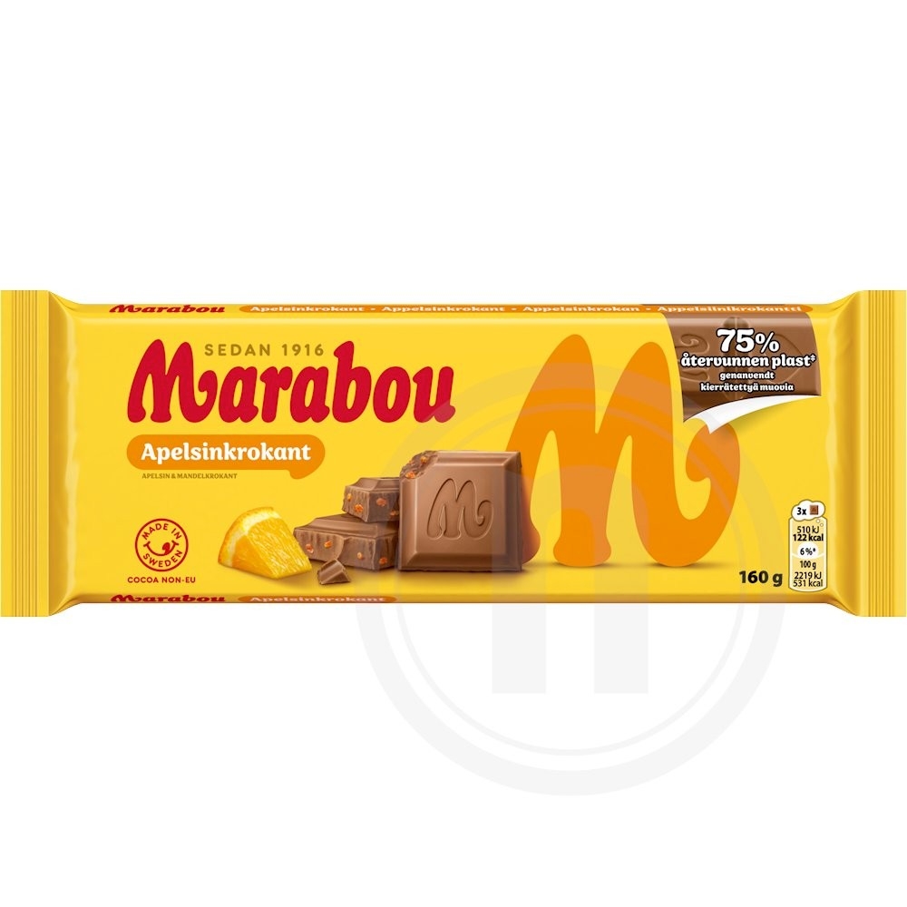 Chokolade m. appelsinkrokant