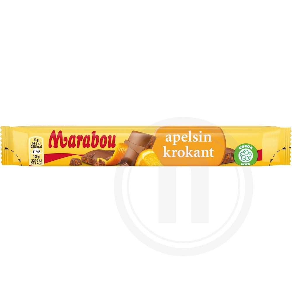 Chokolade m. appelsinkrokant