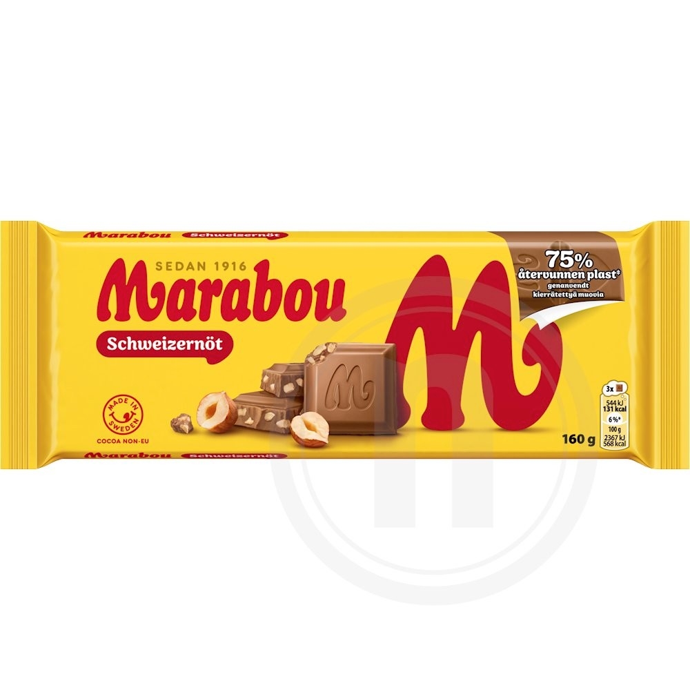 Chokolade m. hakkede nødder
