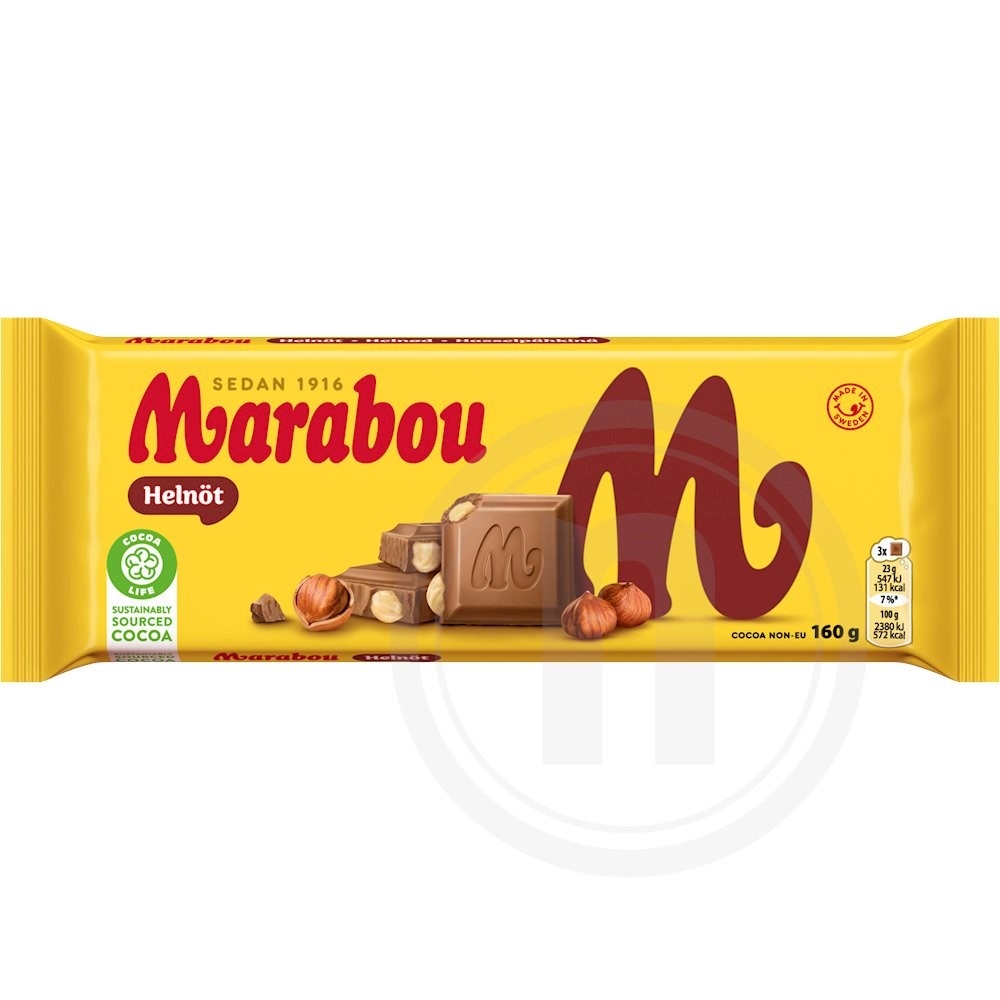 Chokolade m. hele nødder