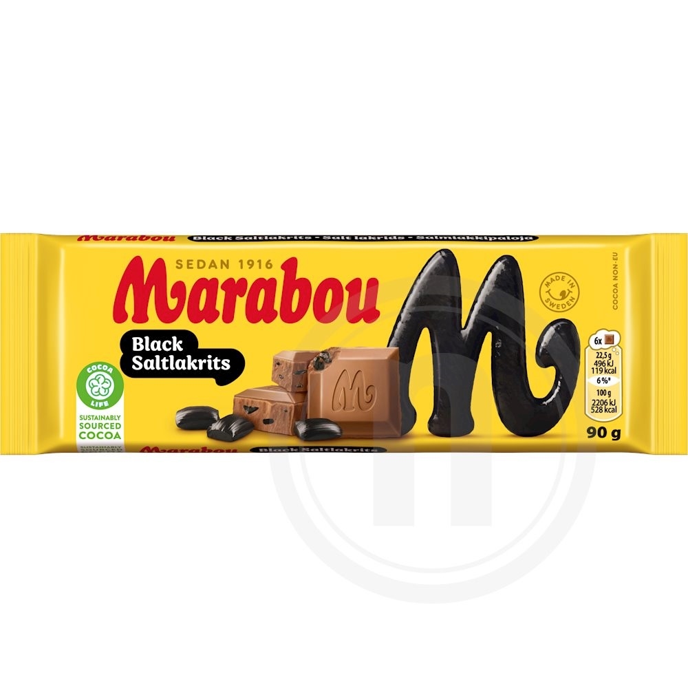 Chokolade m. mørk saltlakrids