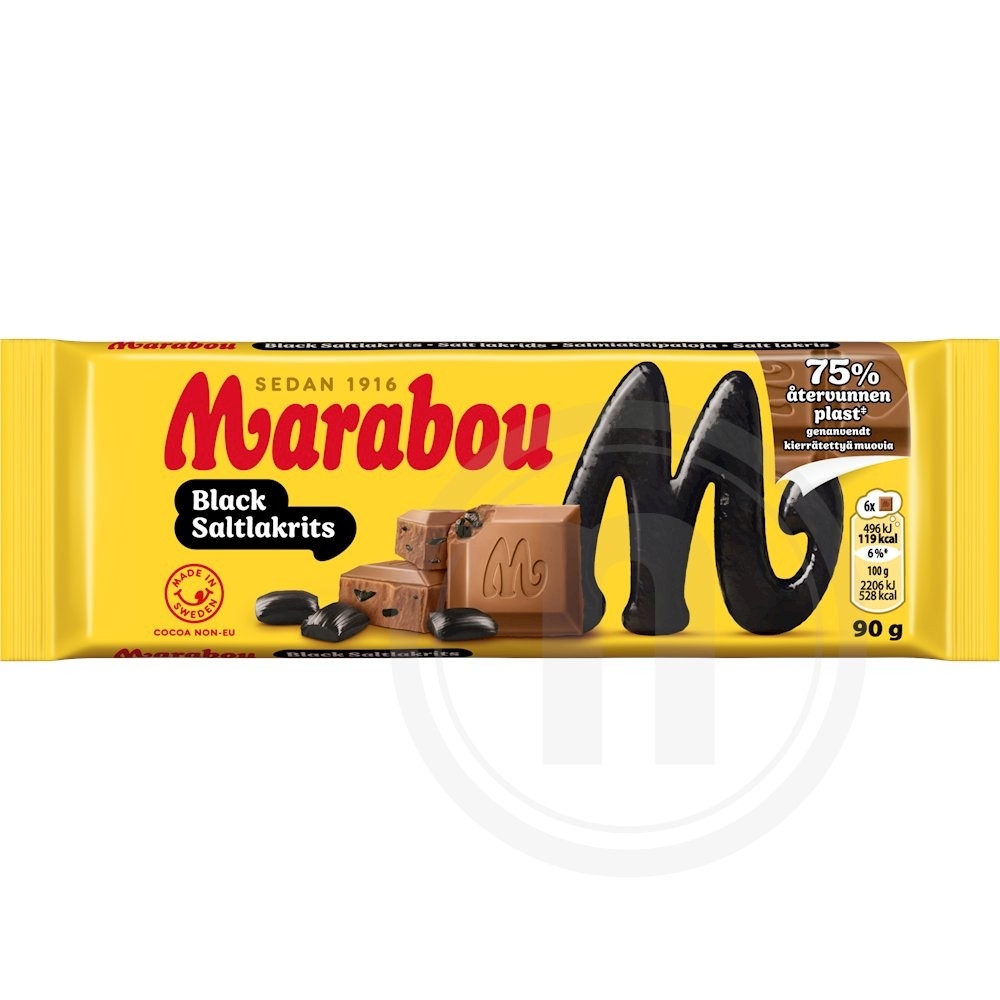 Chokolade m. mørk saltlakrids