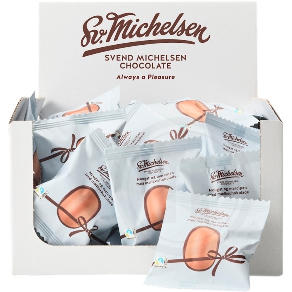 Sv. Michelsen chokolade med nougat-marcipan