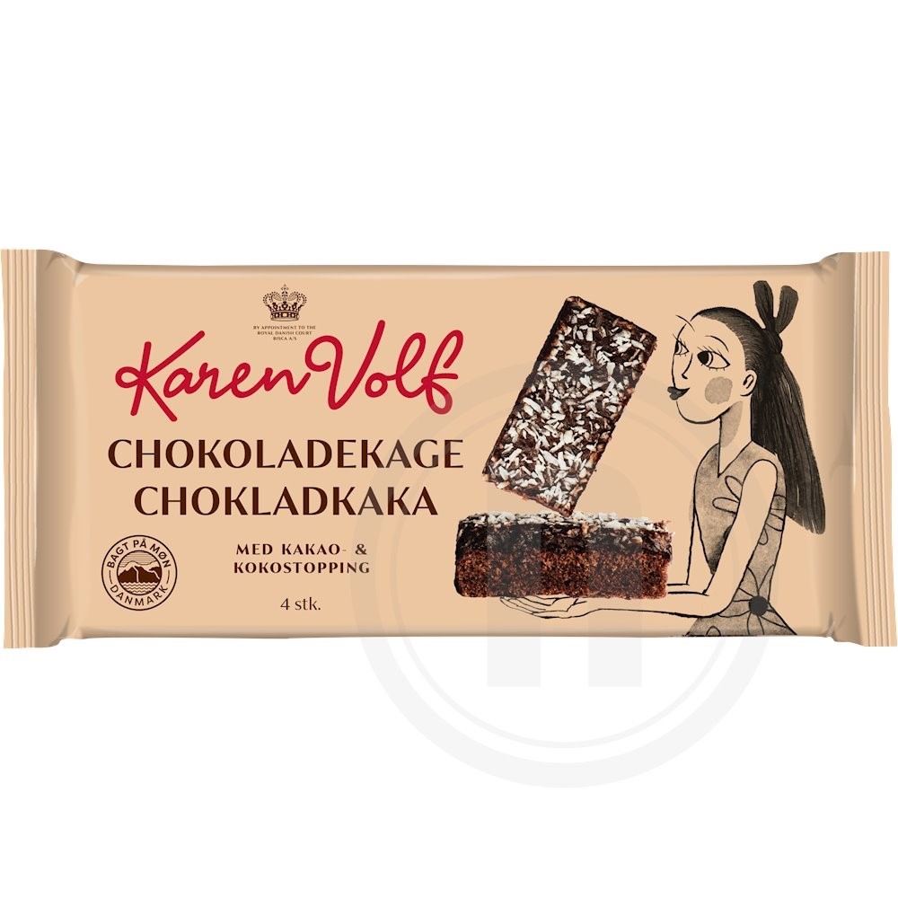 Chokoladekage m. kokostopping