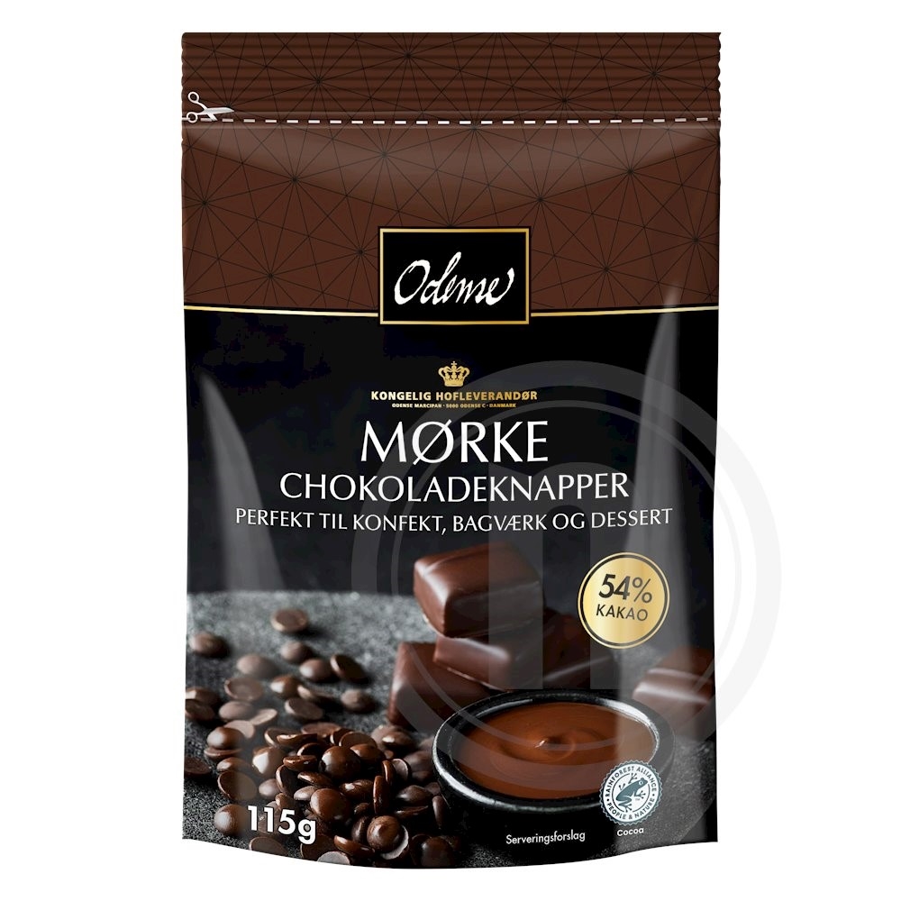 Chokoladeknapper (mørk)