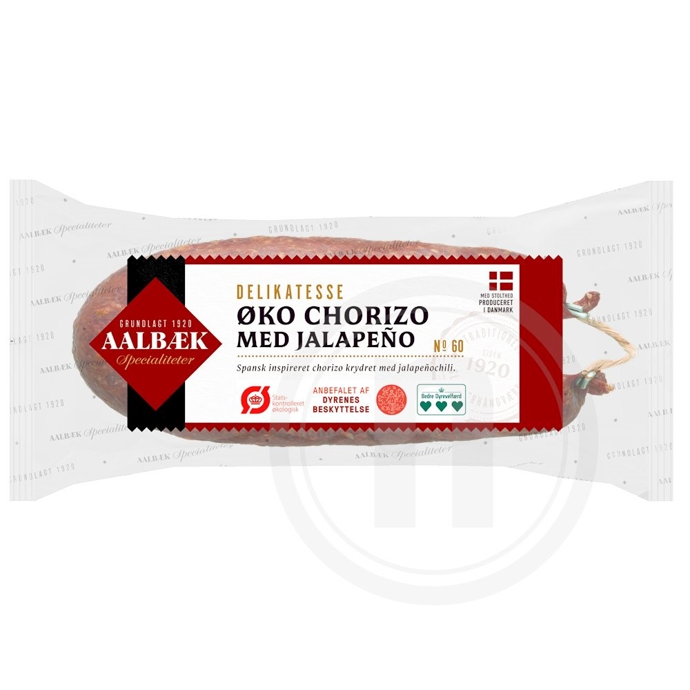 Aalbæk Specialiteter Chorizo med Jalapeños Øko