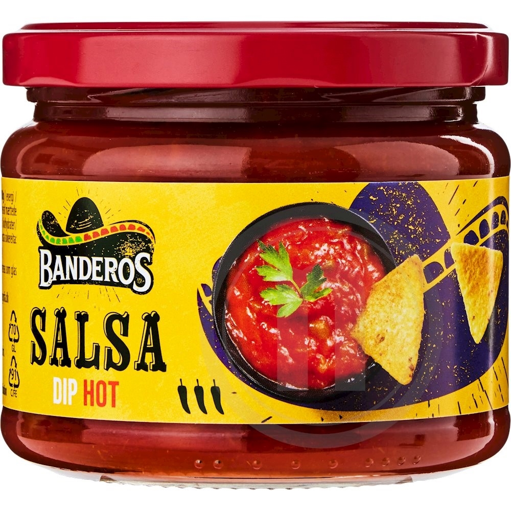 Chunky salsa dip (hot)