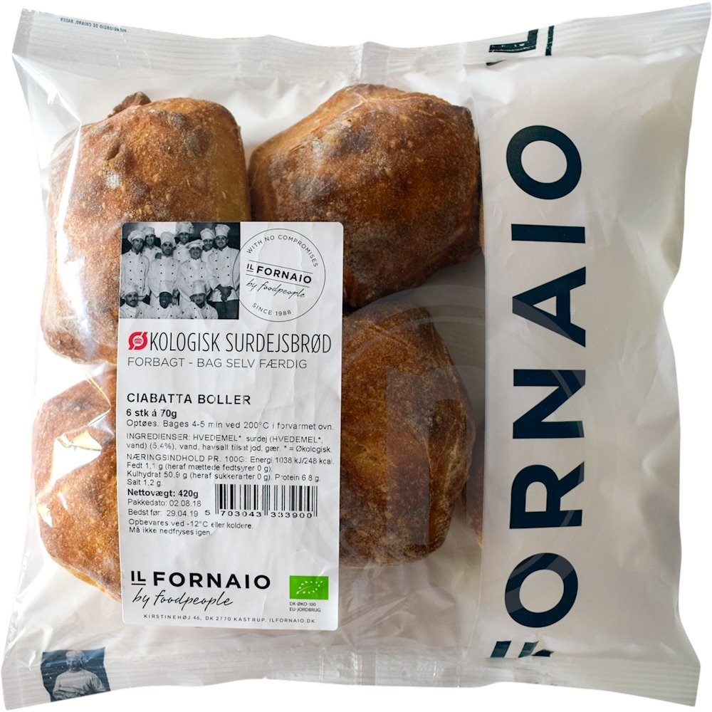 Ciabatta surdejsboller øko.