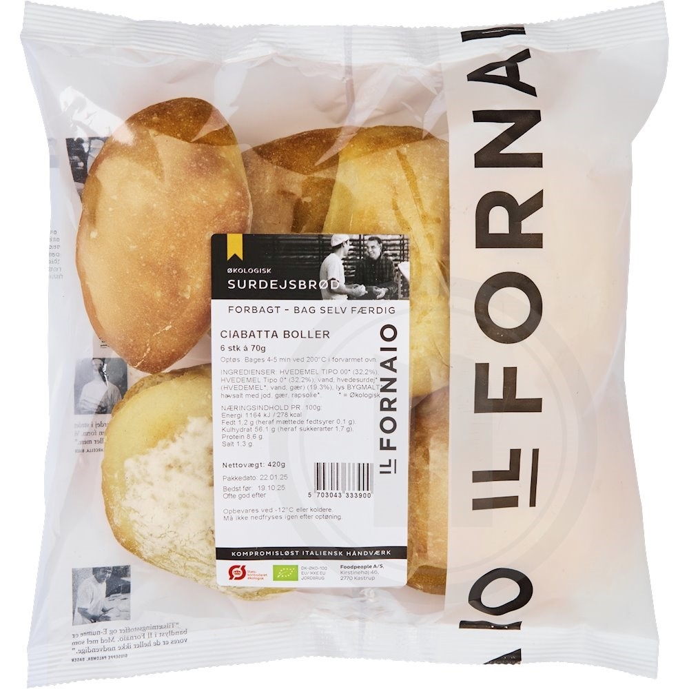 Ciabatta surdejsboller øko.