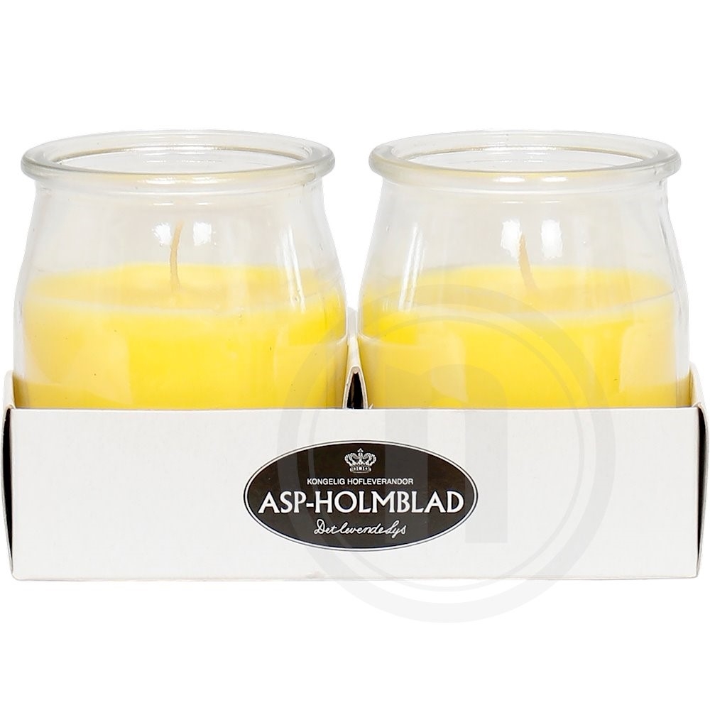 Citronellalys i glas