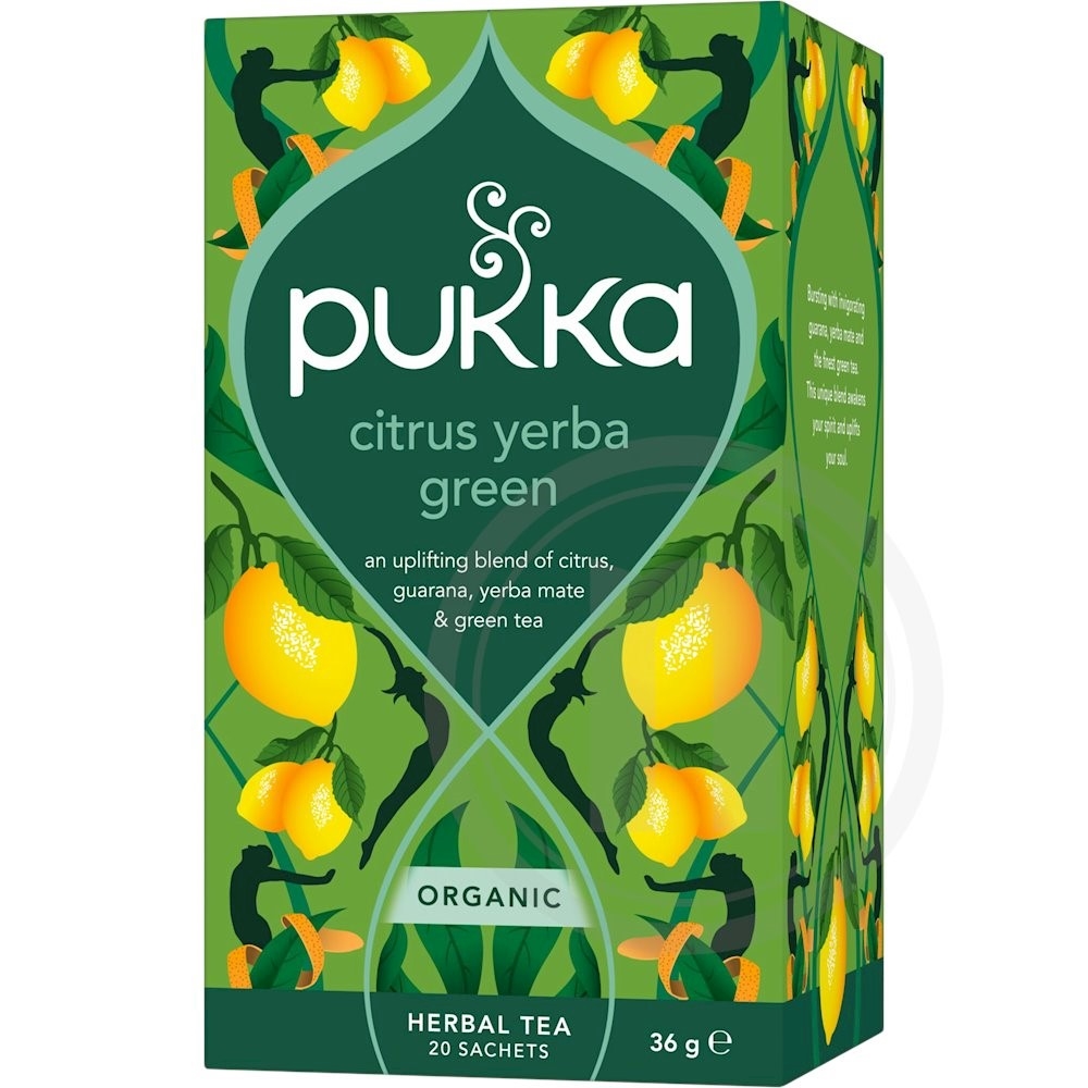 Pukka Grøn te m. citrus, lakrids og ingefær øko 20 stk