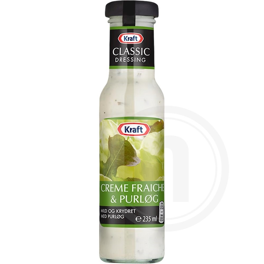 Creme fraiche dressing fra Kraft Leveret med