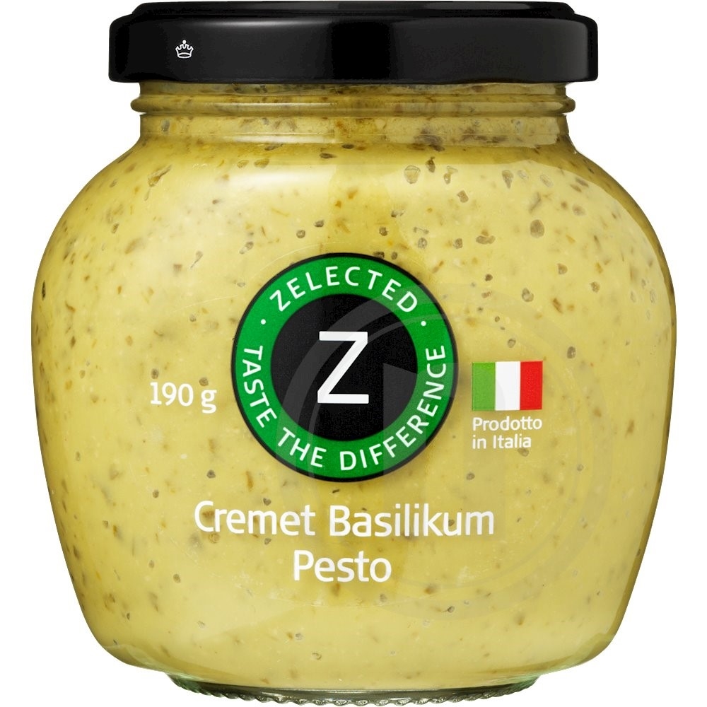 Cremet basilikum pesto