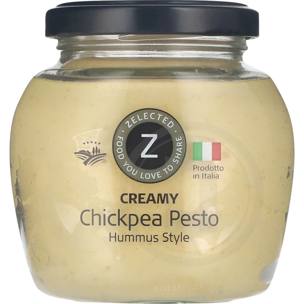 Cremet kikærte pesto