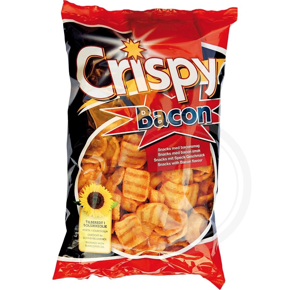 Crispy bacon snacks