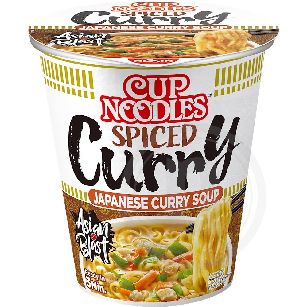 Cupnudler m. stærk karry