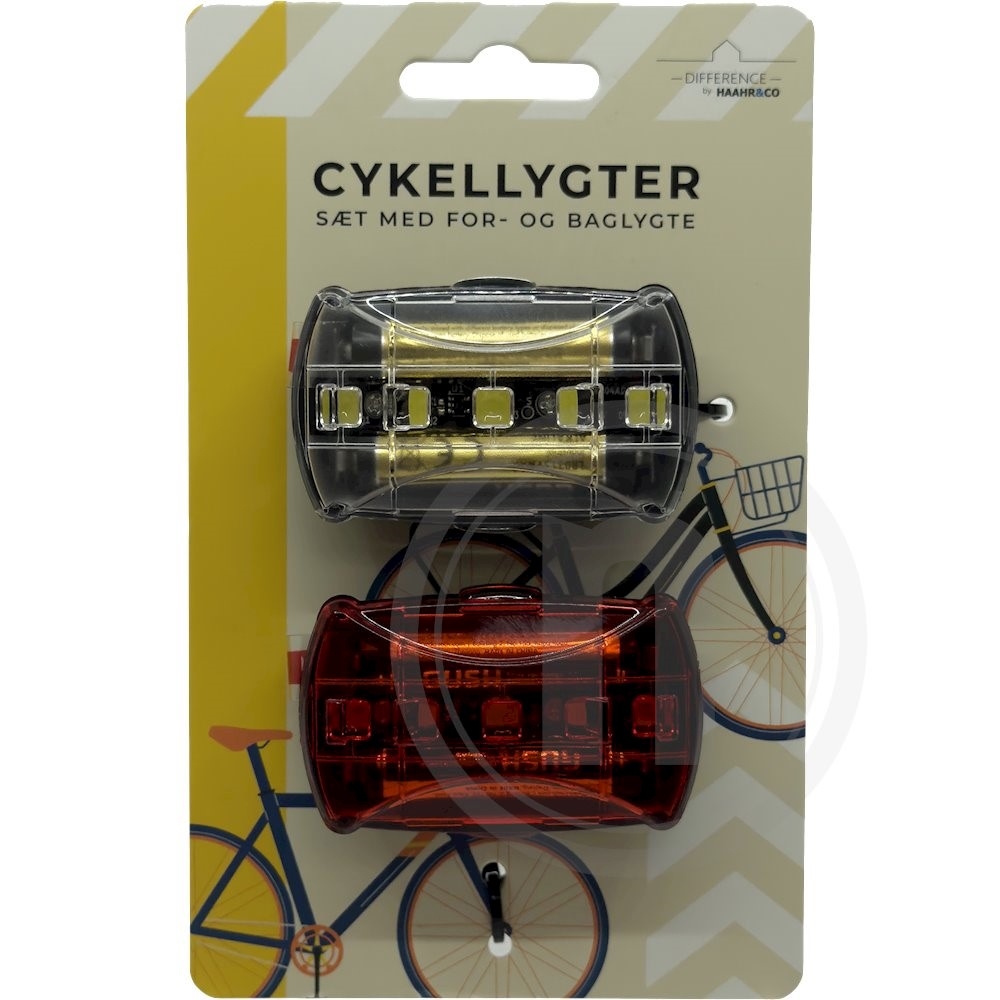 Cykellygte sæt 5 LED