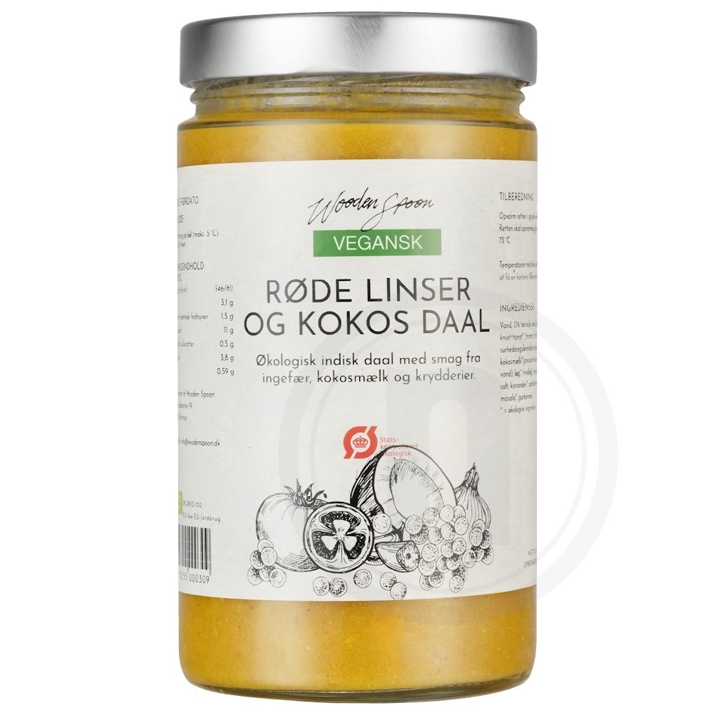 Wooden Spoon Daal m. røde linser øko.