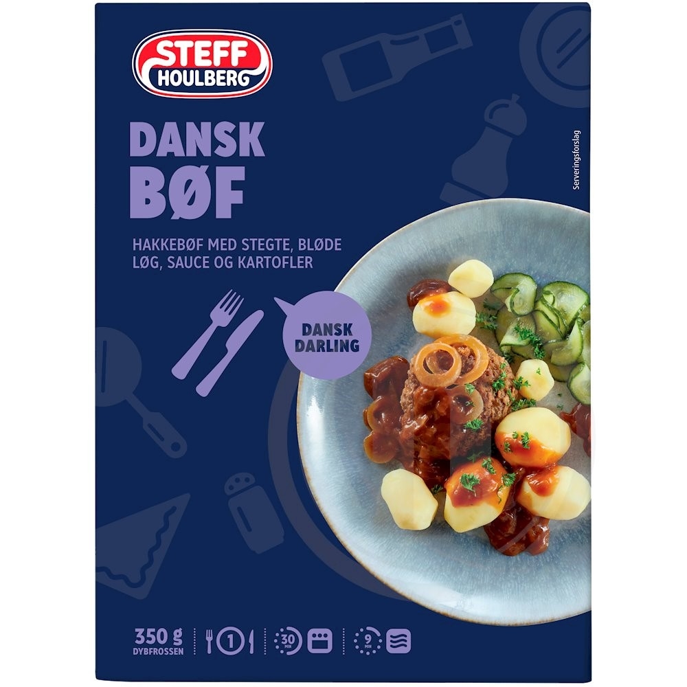 Dansk bøf m. løg
