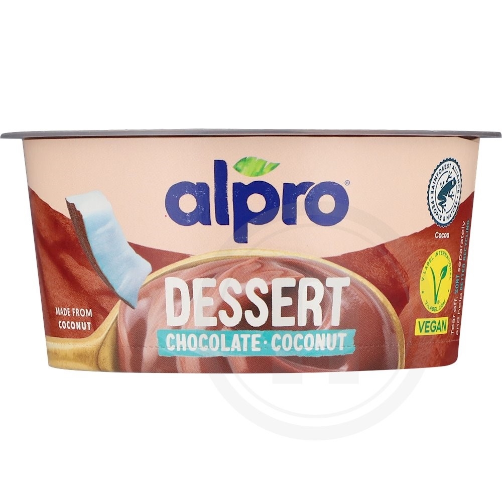 Dessert m. chokolade og kokos