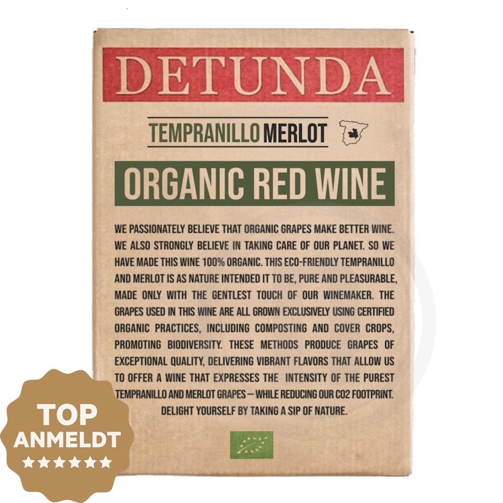Detunda Organic Red Wine Tierra de Castilla