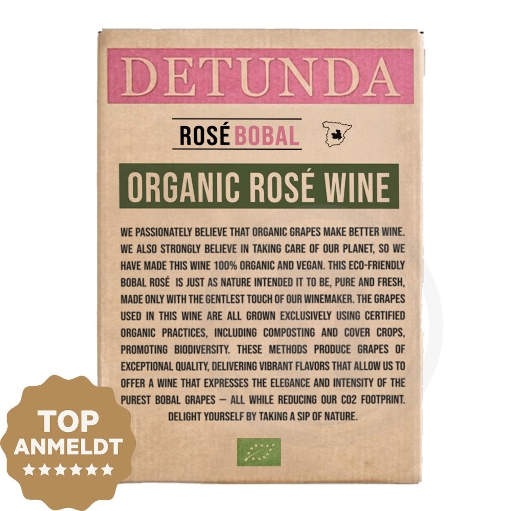 Detunda Organic Rosévin Box
