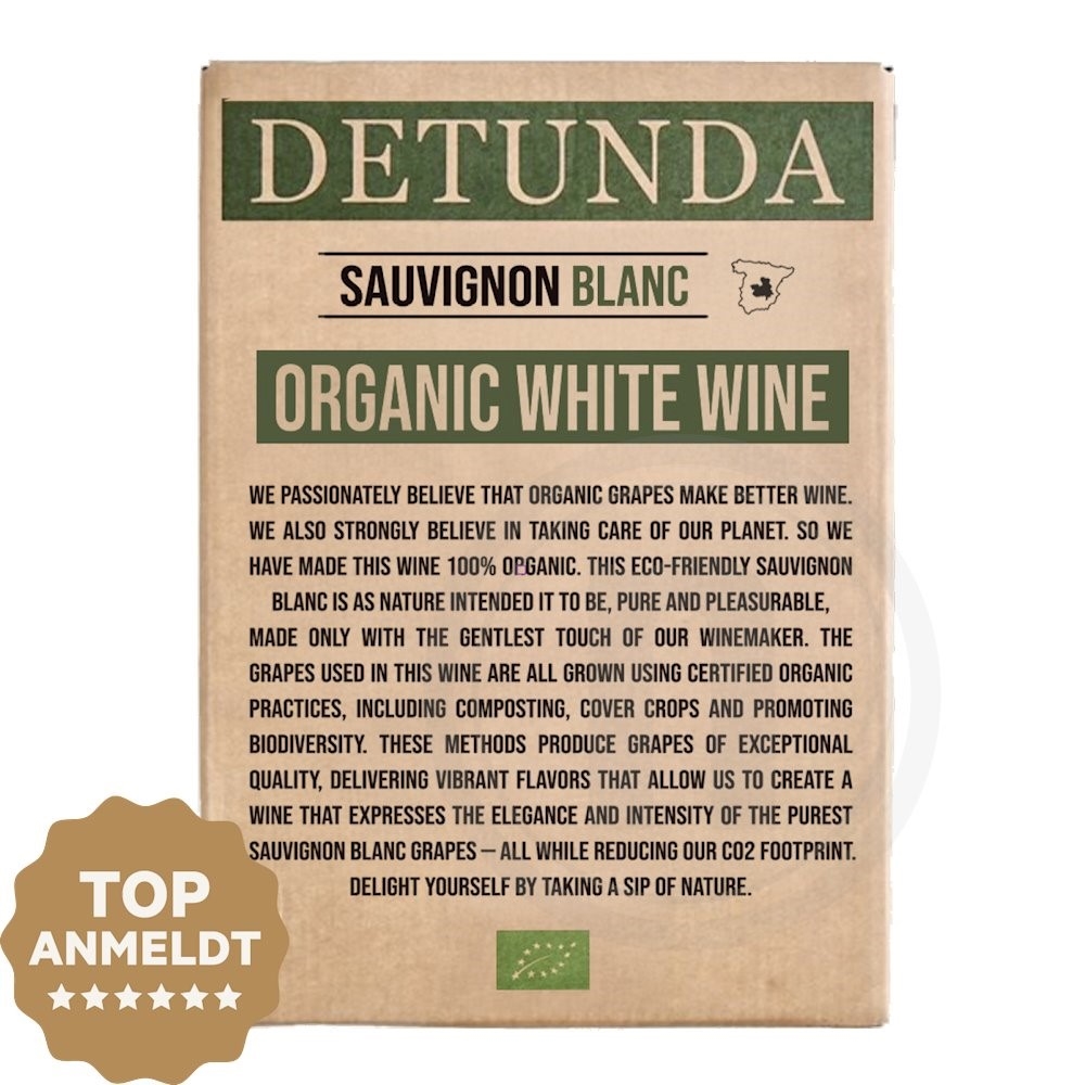 Detunda Organic White Wine