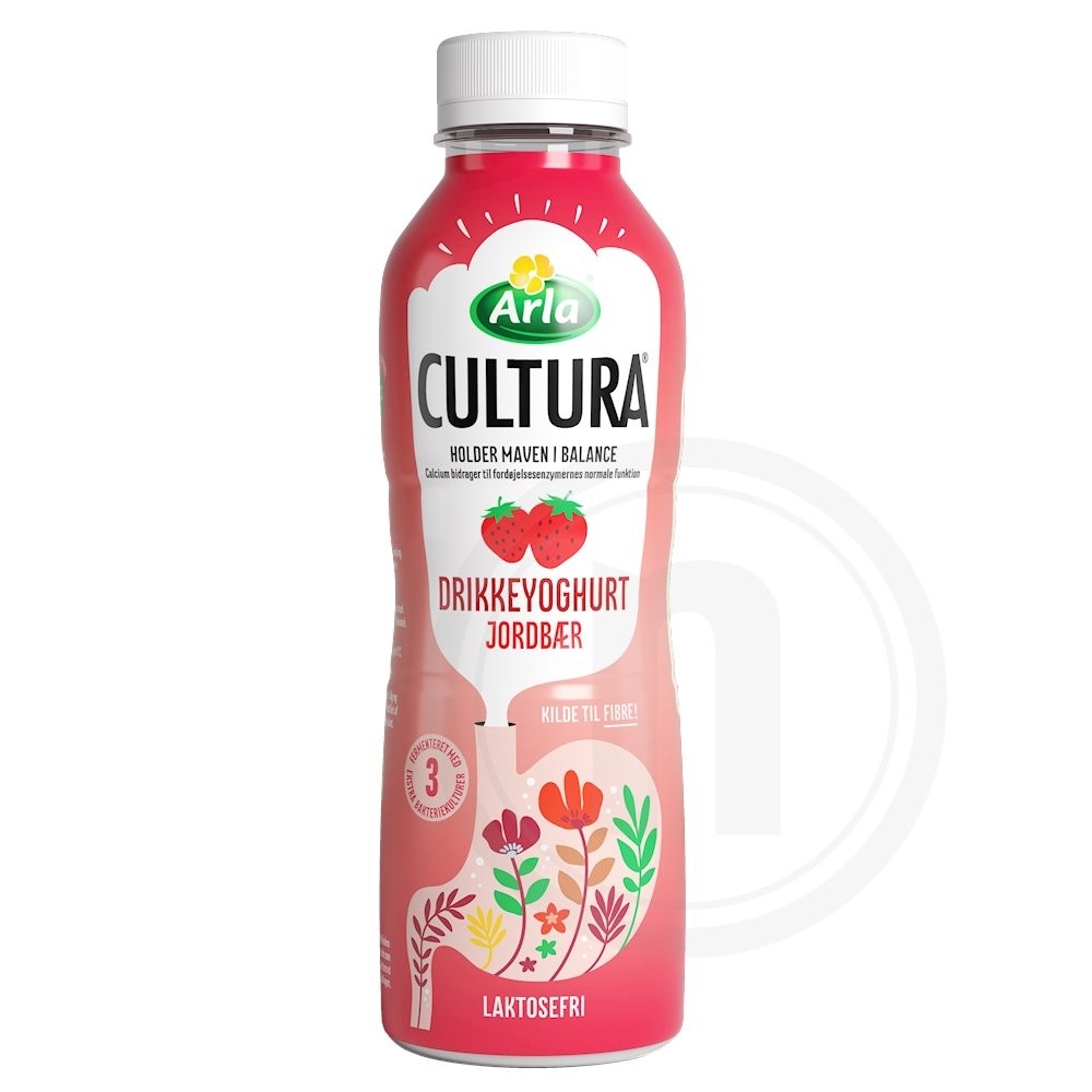 Cultura Drikkeyoghurt med jordbær