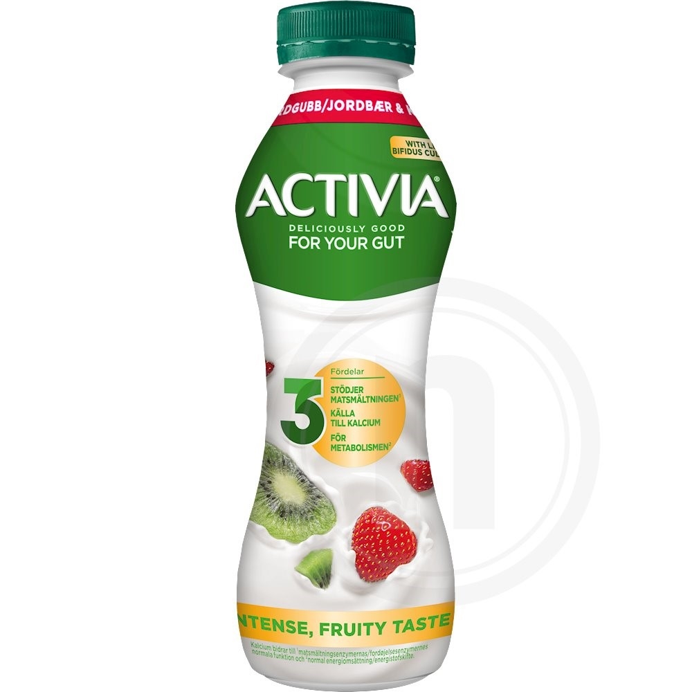 Activia Drikkeyoghurt Jordbær & Kiwi 1,2%