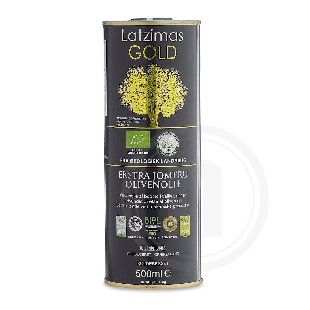 Latzimas Gold Ekstra Jomfru Olivenolie Øko.
