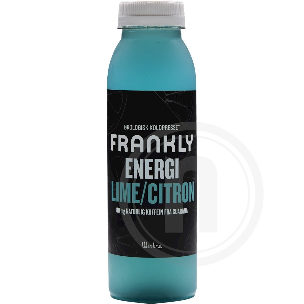 Frankly Juice økologisk energidrik med lime og citron