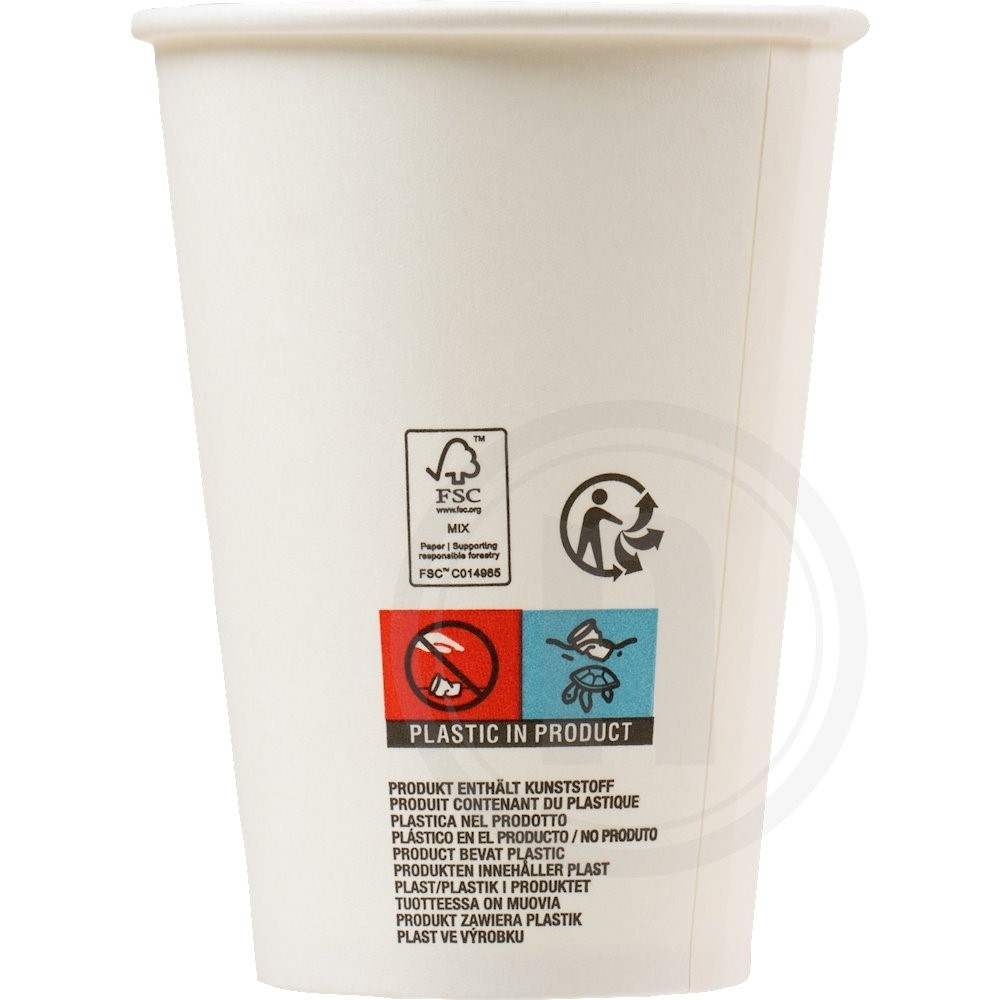 Duni Engangskop Pap Hvid