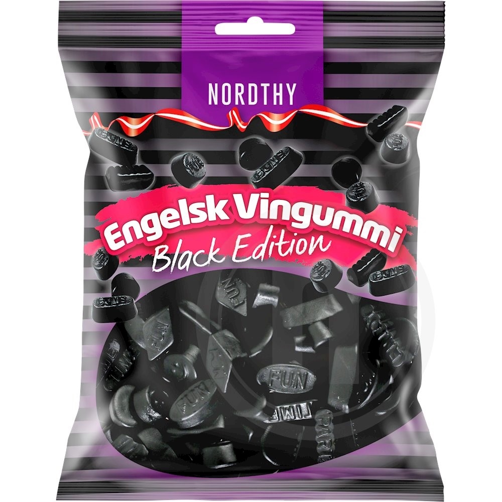 Engelsk Vingummi Black Edition