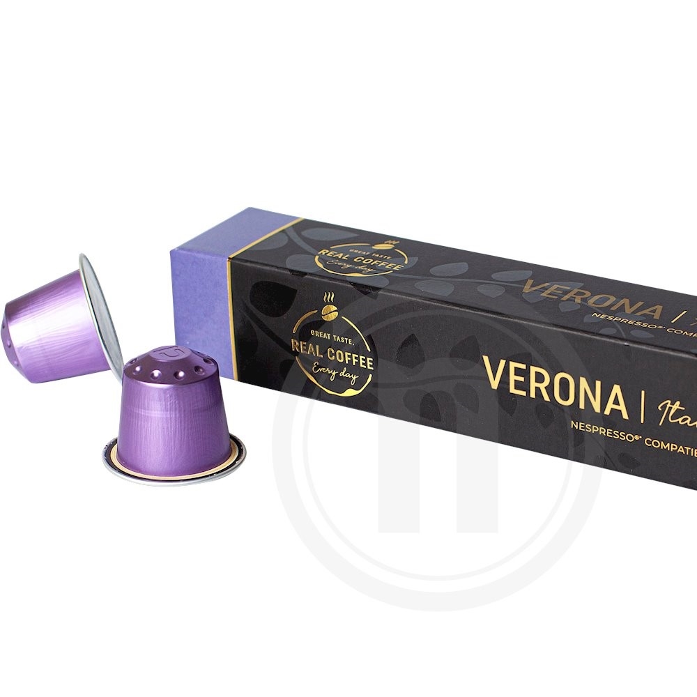 Espresso Verona fra Real Coffee Leveret med