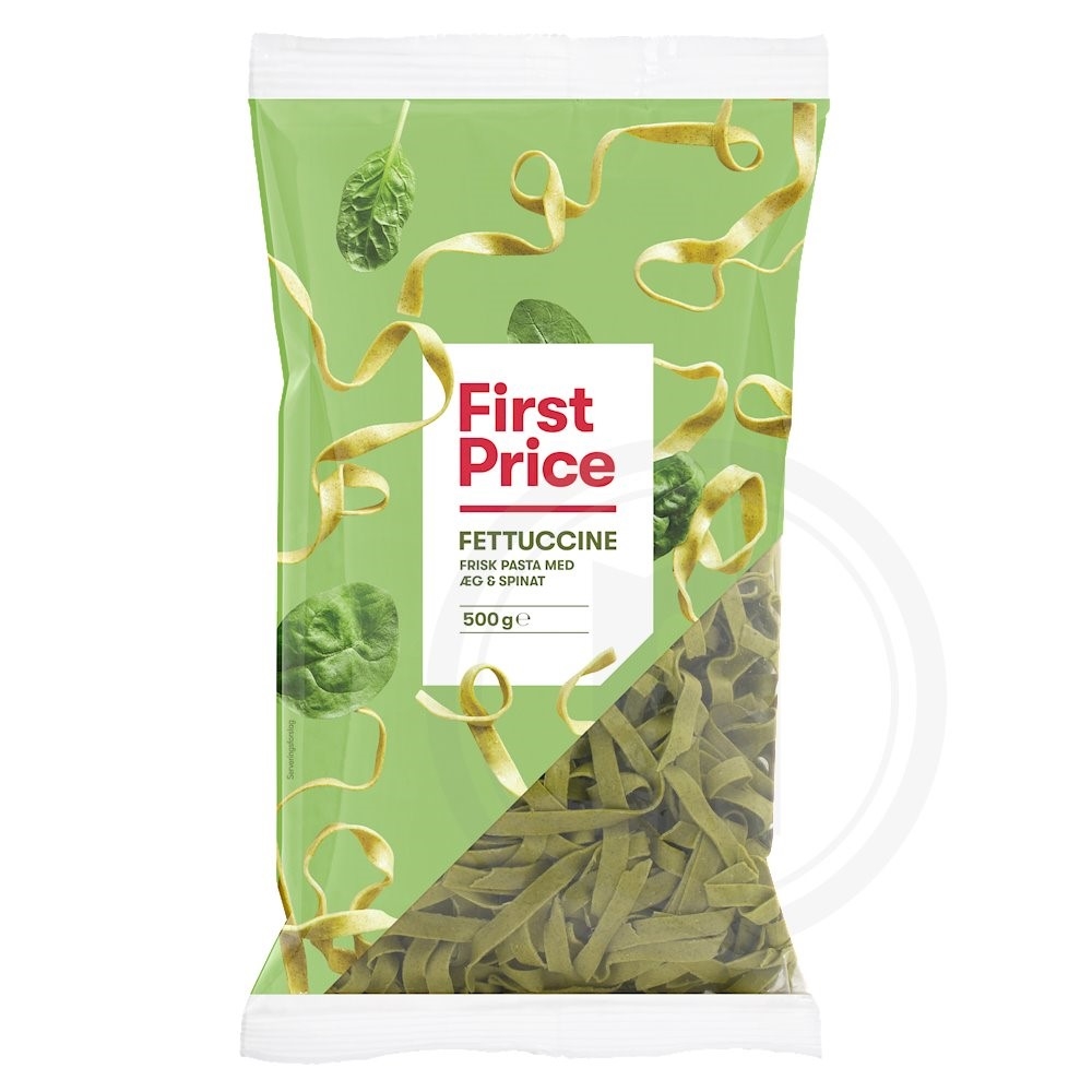 Fettuccine m. spinat (frisk)