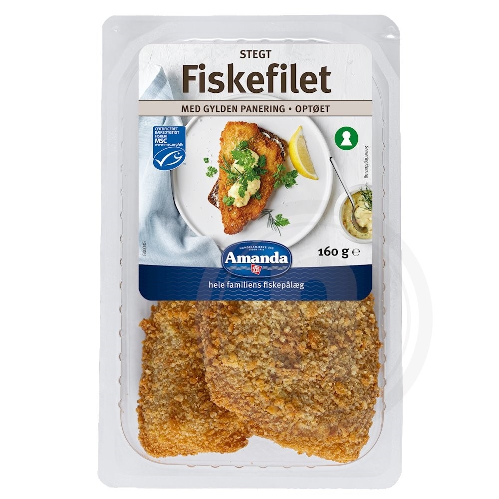 Amanda Seafood Fiskefilet paneret