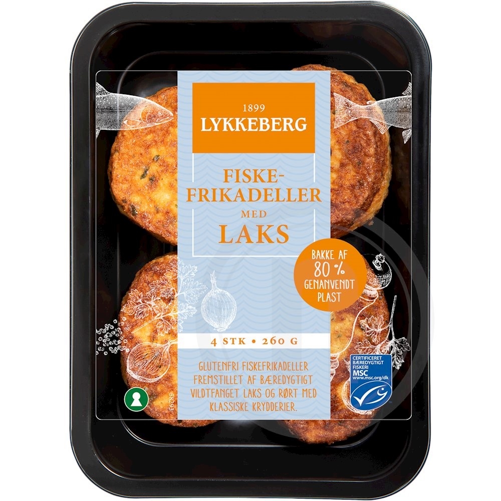 Fiskefrikadeller m. Laks