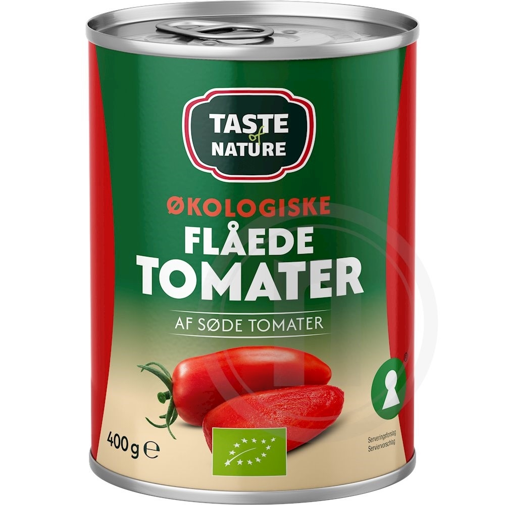 Flåede tomater øko.