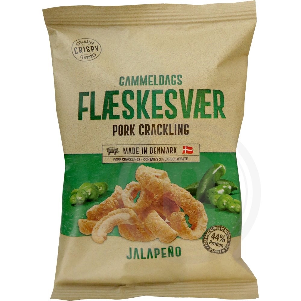 Flæskesvær m. jalapeños