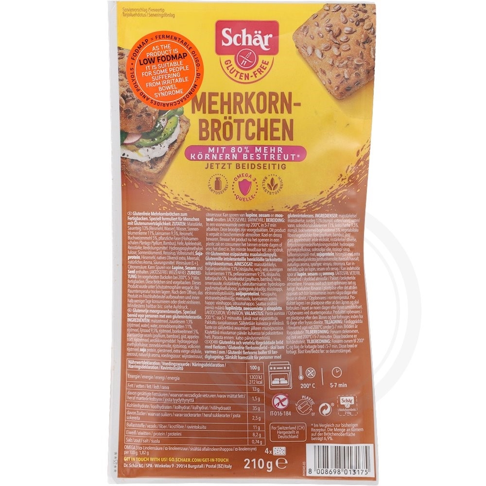 Dr. Schär Flerkornsbrød glutenfrit