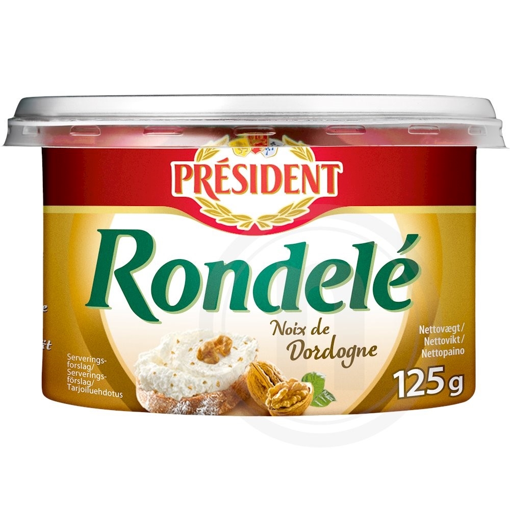 Rondele Flødeost m. valnød