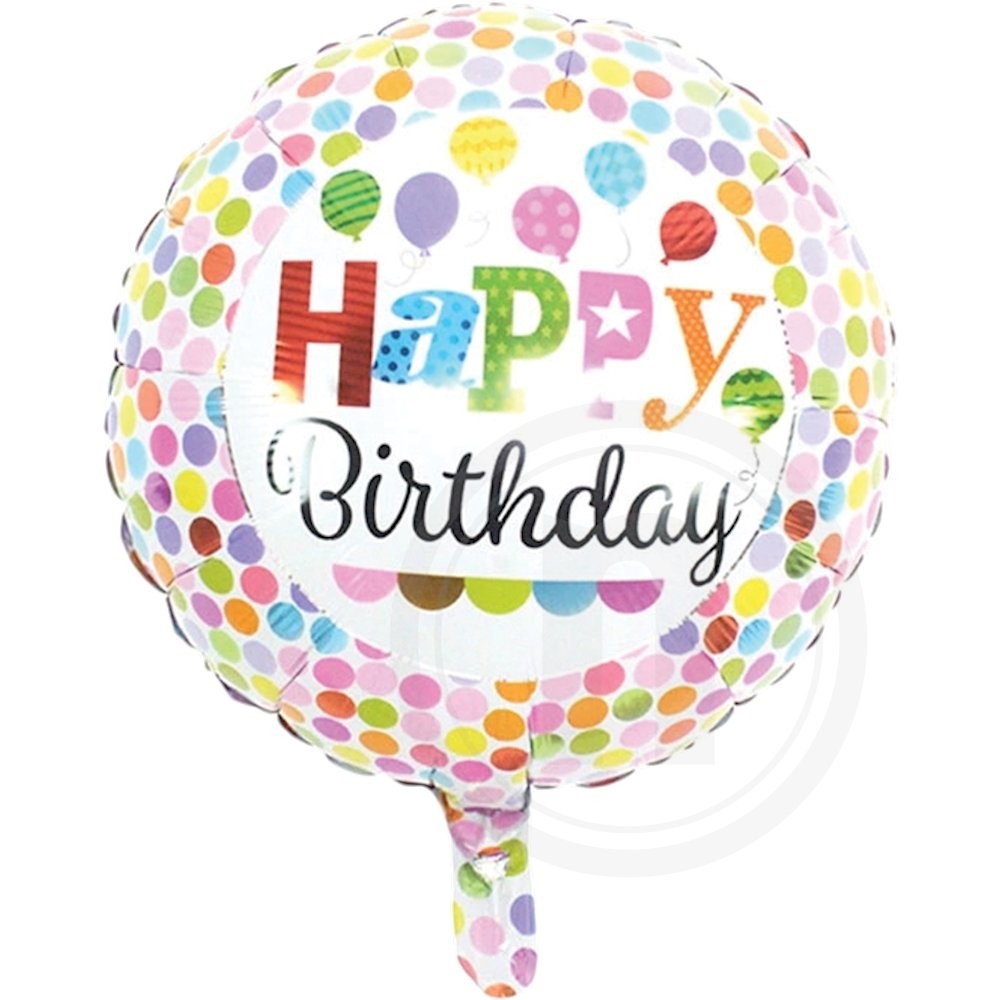 Folieballon "Happy birthday"