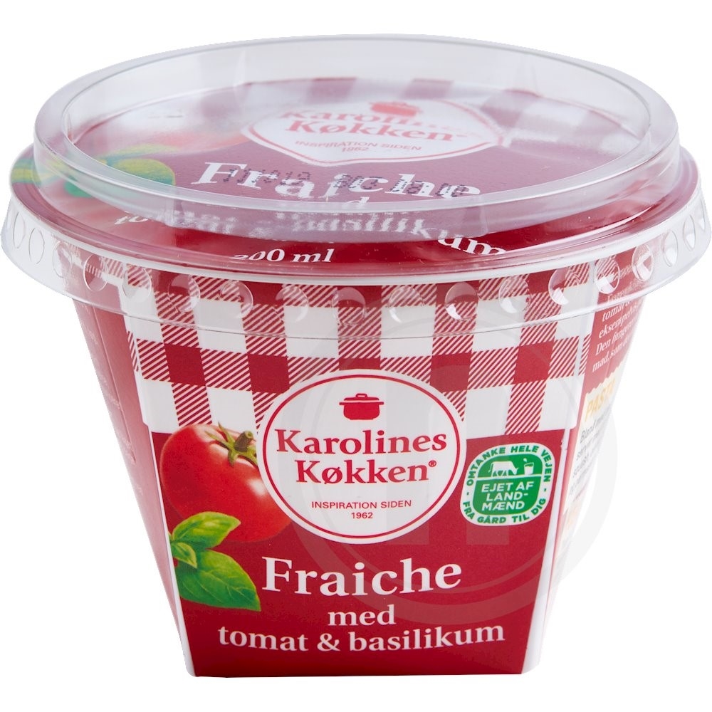 Karolines Køkken Fraiche med tomat og basil
