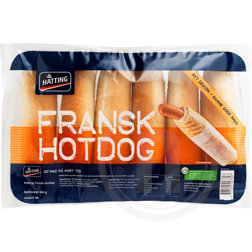 Fransk hotdogbrød