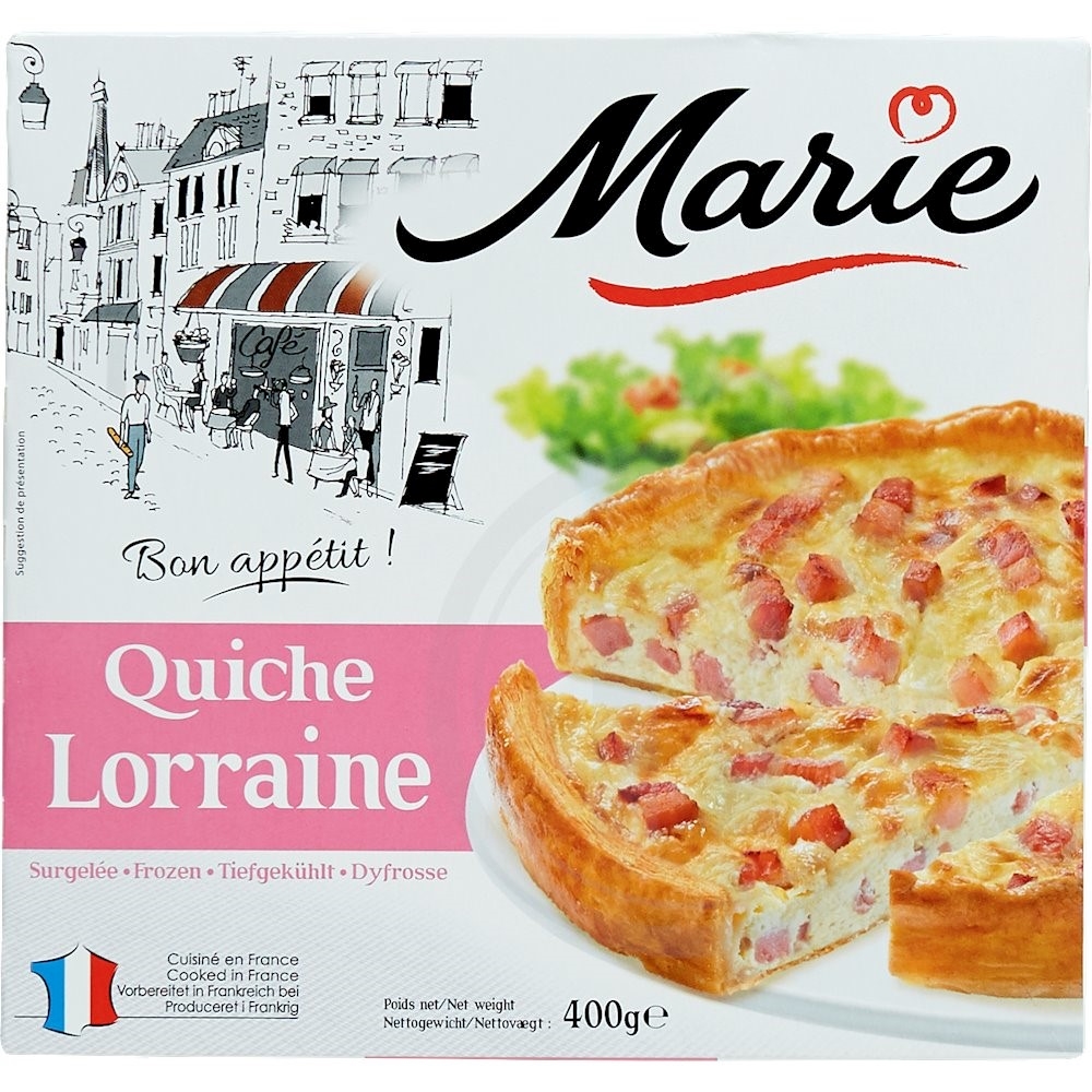 Fransk tærte m. bacon